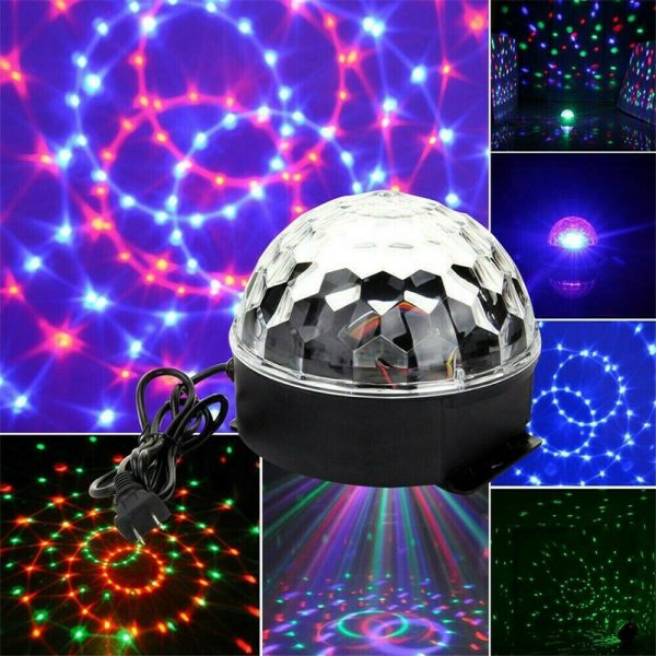 Proiettore Magic Ball Crystal SFERA MULTICOLORE USB SD CARD - immagine 3