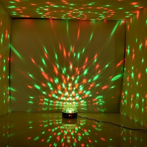 Proiettore Magic Ball Crystal SFERA MULTICOLORE USB SD CARD - immagine 4