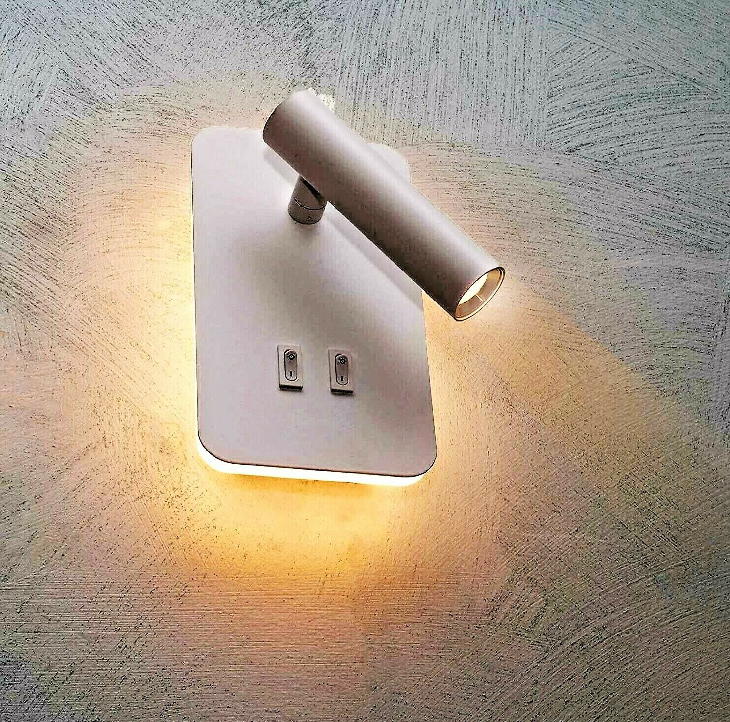 Universo: Applique LED 6W Moderno per interno da parete, muro, camera da  letto, con doppio interruttore - luce naturale