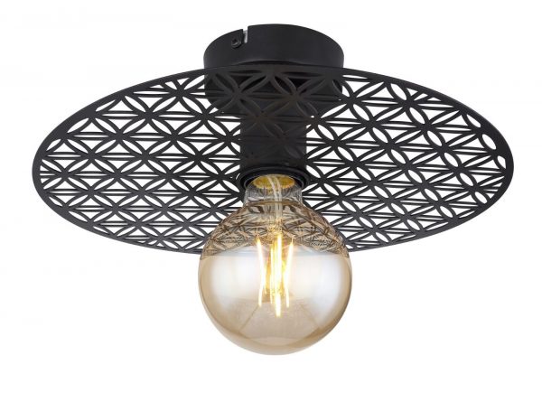 Plafoniera a Soffitto Lampadario Applique E27 Design Illuminazione Nero
