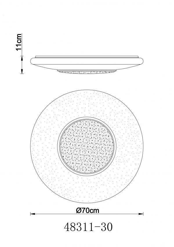 Plafoniera LED dimmerabile Stile UFO Space Age - immagine 12