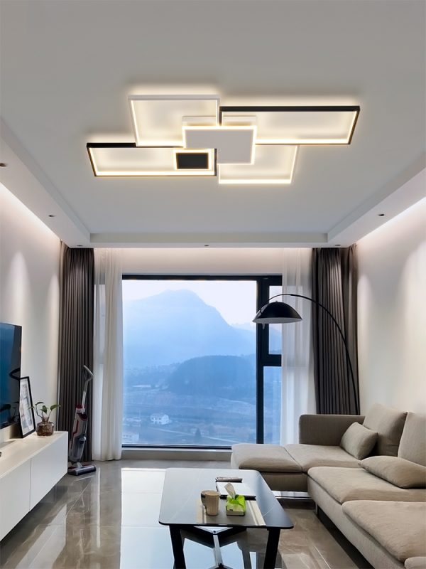 Plafoniera a Led con luci incorporato a led Si può cambiare 3 tonalità di luce calda, naturale e fredda - immagine 4