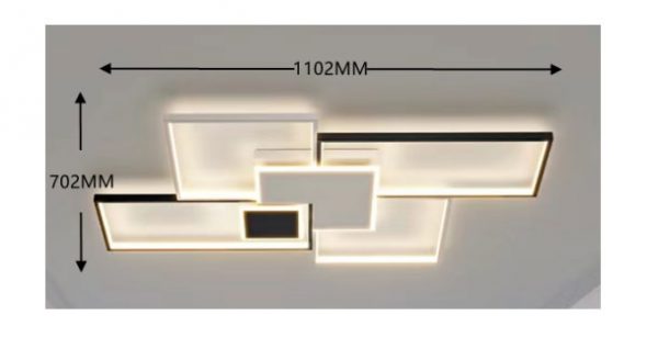 Plafoniera a Led con luci incorporato a led Si può cambiare 3 tonalità di luce calda, naturale e fredda - immagine 5