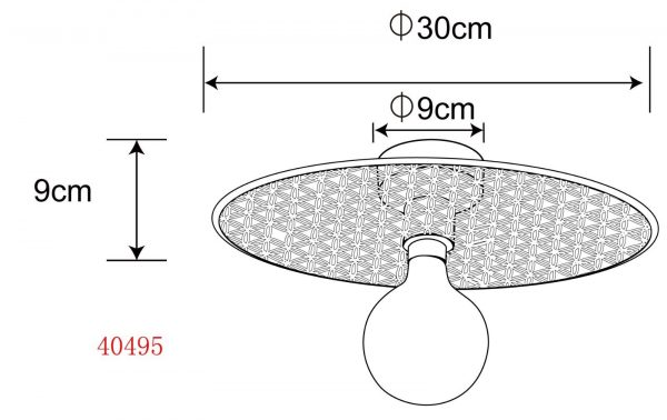 Plafoniera a Soffitto Lampadario Applique E27 Design Illuminazione Nero - immagine 8