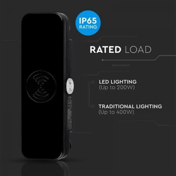 V-TAC Sensore di Movimento a Microonde 180° (Max 200W) IP65 - immagine 5