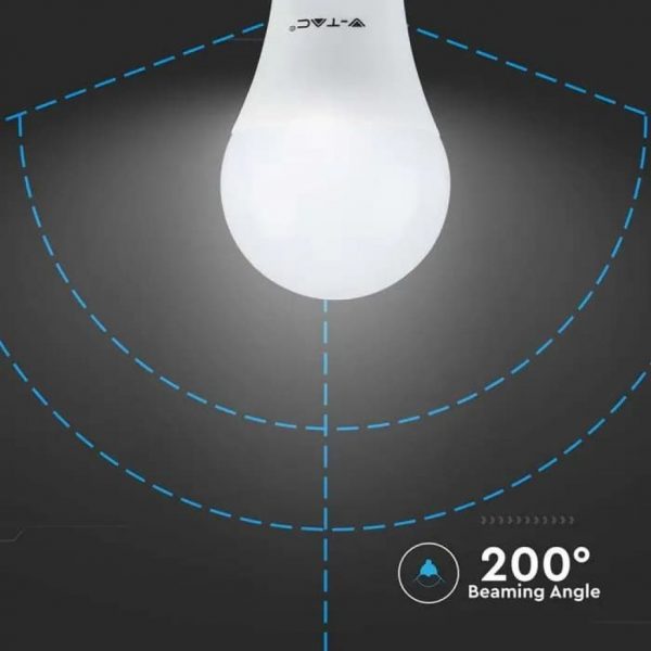 V-TAC Lampadina LED E27 8,5W A60 pacco da 10 - immagine 6