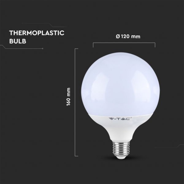 V-TAC PRO Lampadina LED Chip Samsung E27 22W G120 - immagine 2
