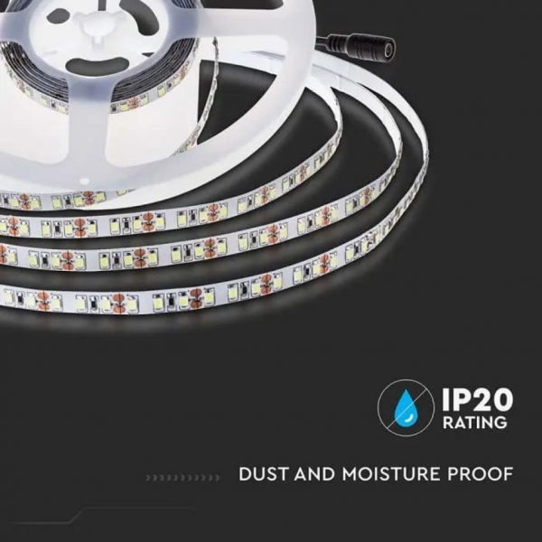 V-TAC Strip LED SMD2835 12W/m 5m 168 LED/m 140LM/W 24V IP20 10mm - immagine 4