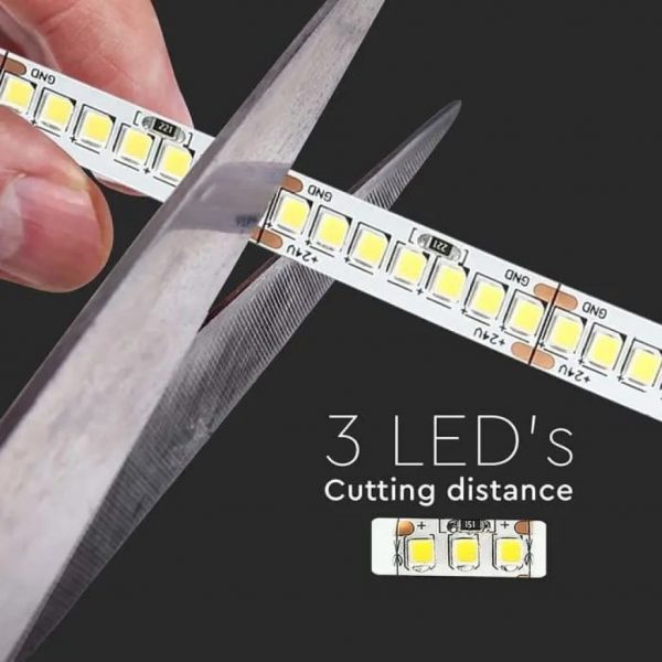 V-TAC Strip LED 18W/mt 24V IP20 10mm 5mt - immagine 5