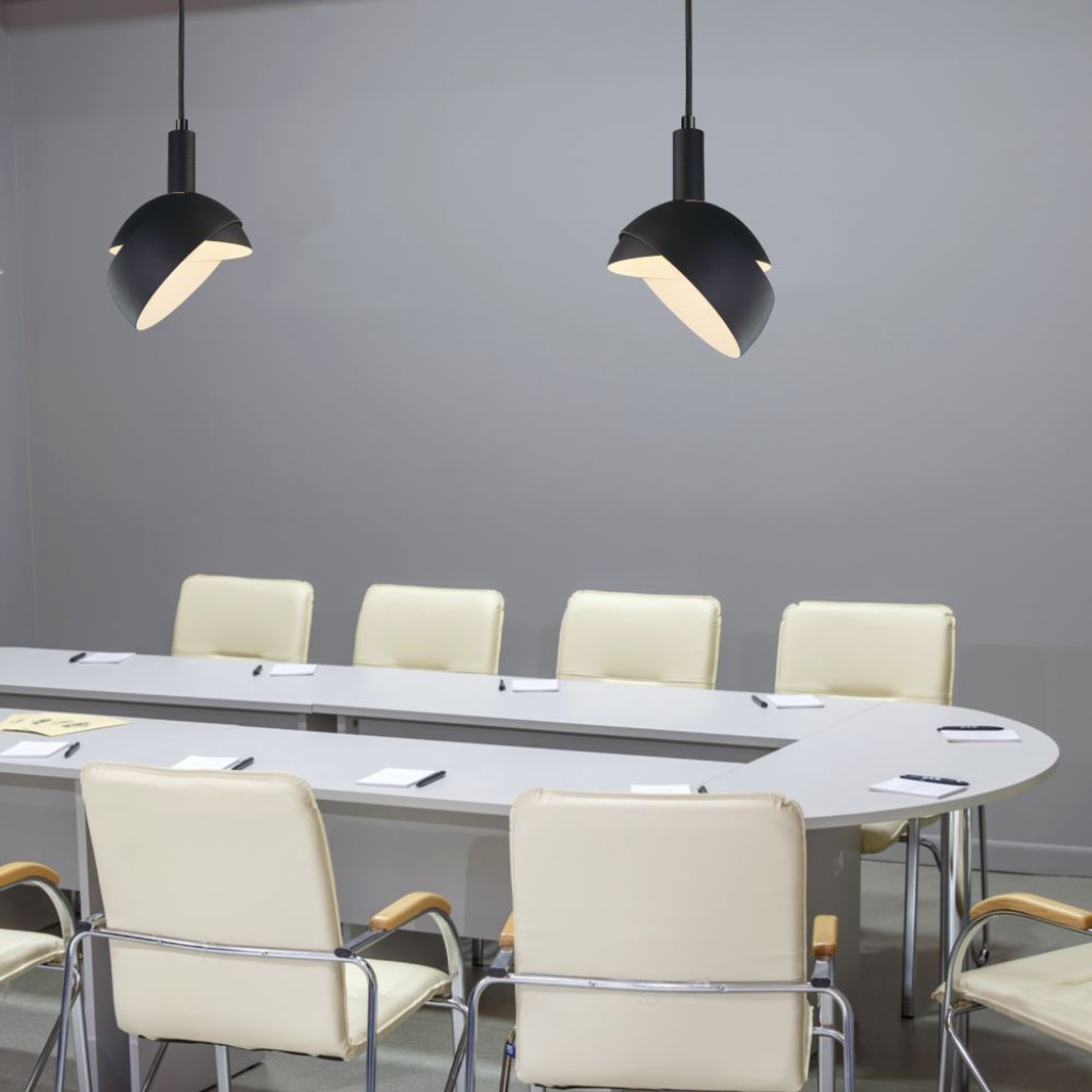 V-TAC Lampadario LED con Paralume in Alluminio e Portalampada E14 (Max 60W) - immagine 5