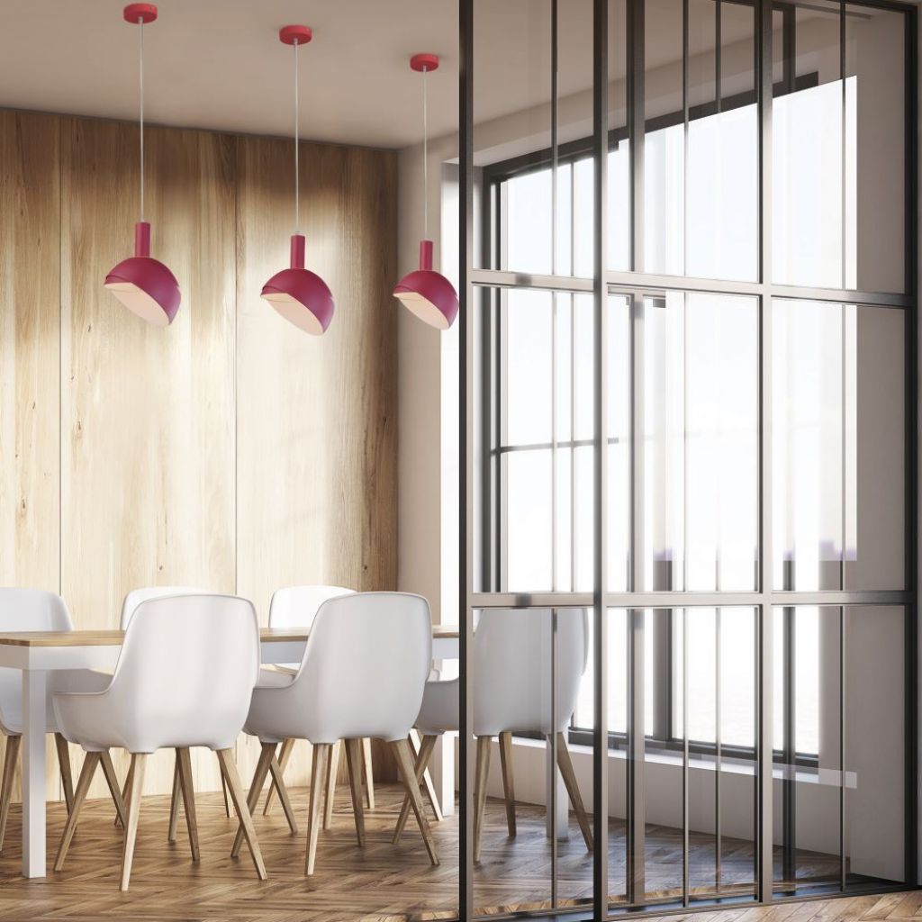 V-TAC Lampadario LED con Paralume in Alluminio e Portalampada E14 (Max 60W) - immagine 6