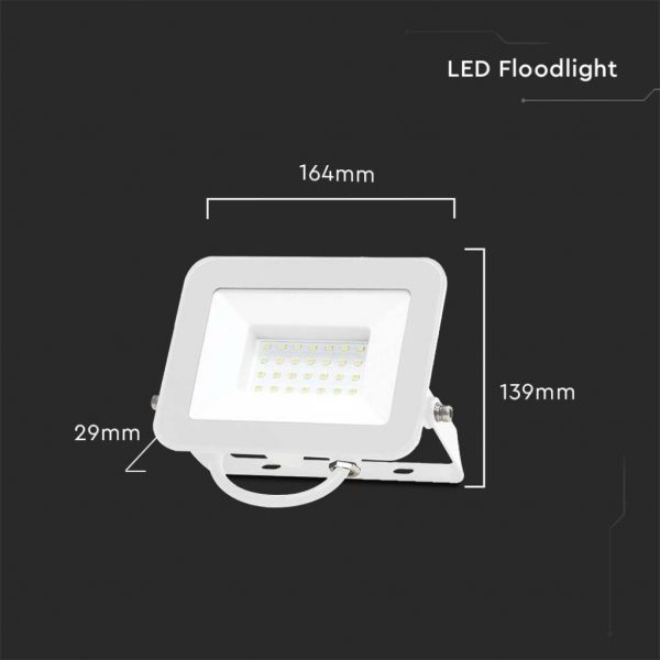 V-TAC Faro LED Chip Samsung 30W Colore Bianco IP65 - immagine 5