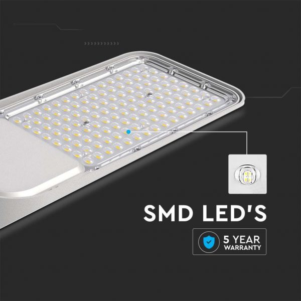 V-TAC Armatura Stradale LED 50W Grigio IP65 - immagine 3