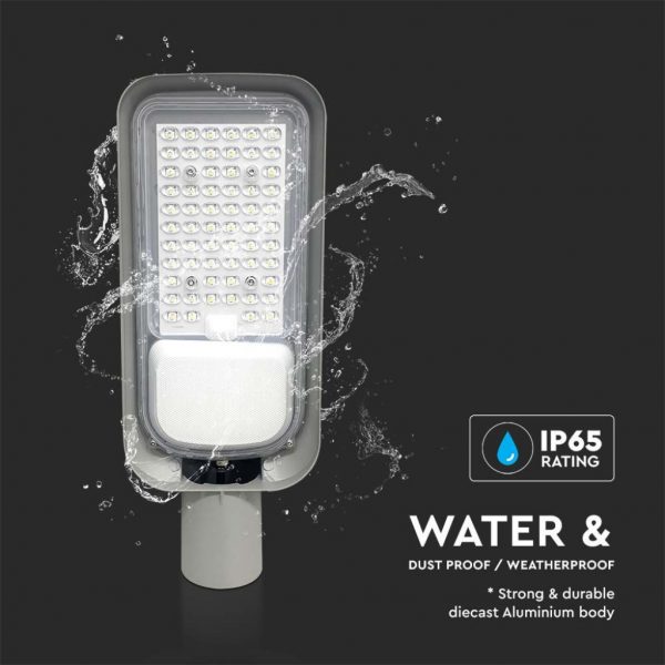 V-TAC Armatura Stradale LED 30W Colore Grigio IP65 - immagine 3