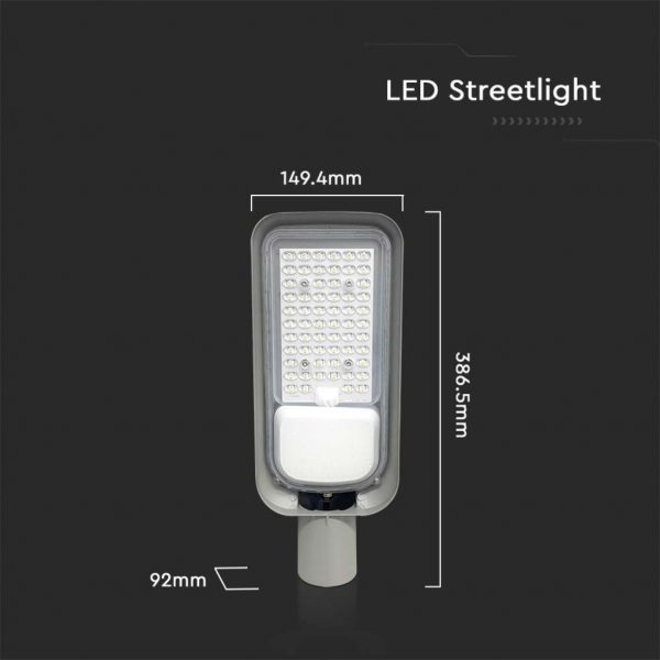 V-TAC Armatura Stradale LED 50W Colore Grigio IP65 - immagine 6