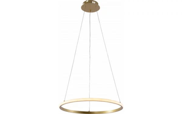 Lampadario LED 30W Oro Spazzolato con Telecomando