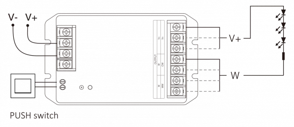 Controller LED 2 in 1 (2,4 GHz) Uscita 30A - immagine 6