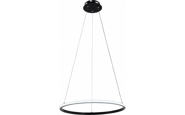 Lampadario LED 30W Nero con Telecomando