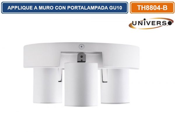 APPLIQUE A SOFFITTO CON 3 TESTE ORIENTABILI - immagine 3