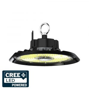 Campana Industriale LED Chip CREE 200W 135LM/W UFO Nera 6500K IP65